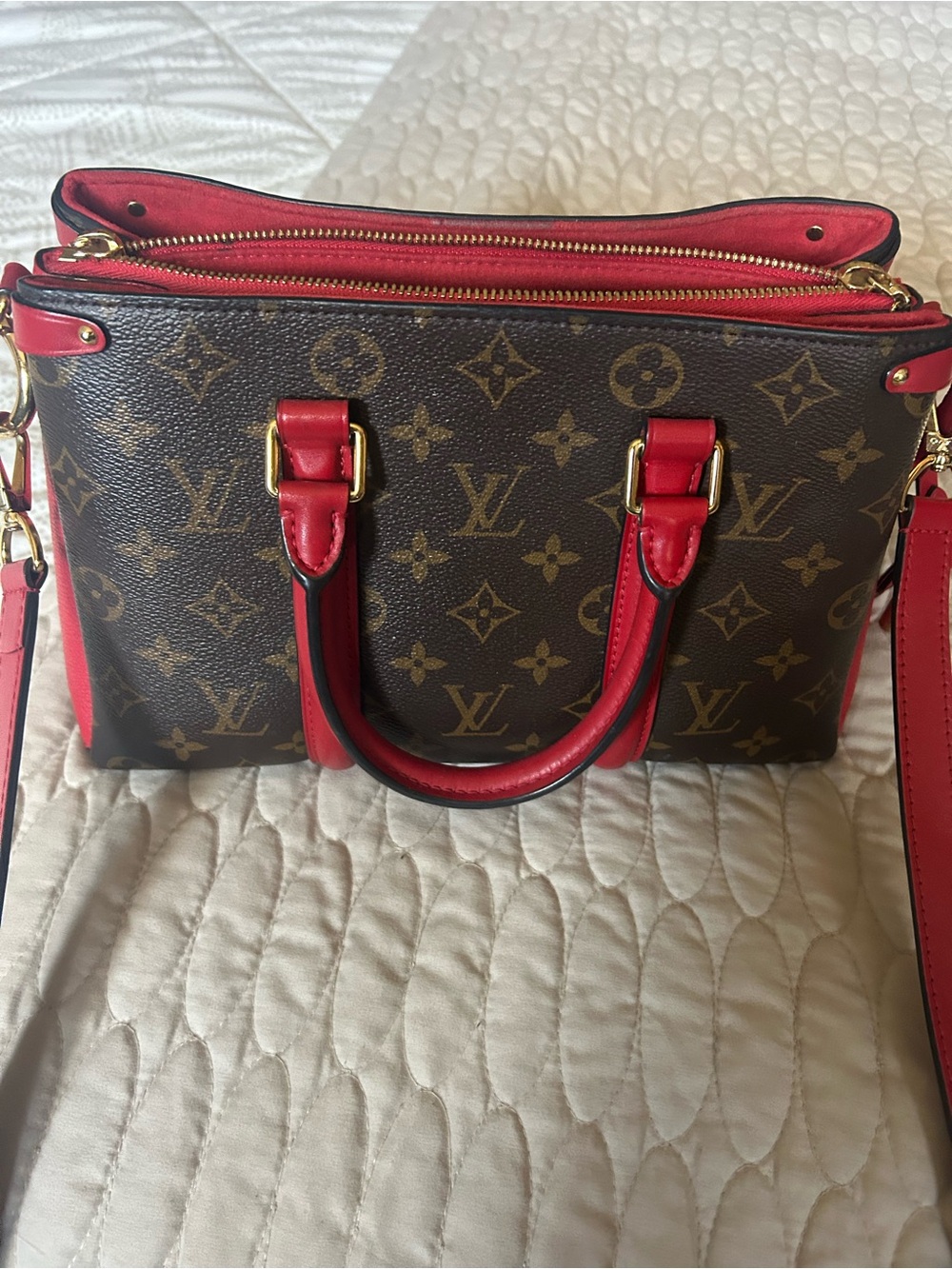 Louis Vuitton Monogram Canvas Soufflot with Red Trim - Picture 15 of 15